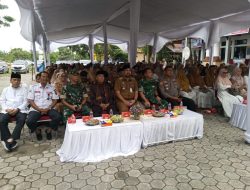 Danramil 03/Snpl Berserta Anggota Menghadiri Acara Silaturahmi Dengan Masyarakat Dalam Rangka Menyambut Bulan Suci Ramadhan Sekaligus Lepas Sambut Danramil 03/Snpl